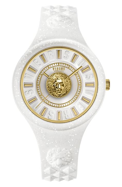 versus versace watch fire island white|Versus Versace Womens White 39 mm Fire Island Watch .